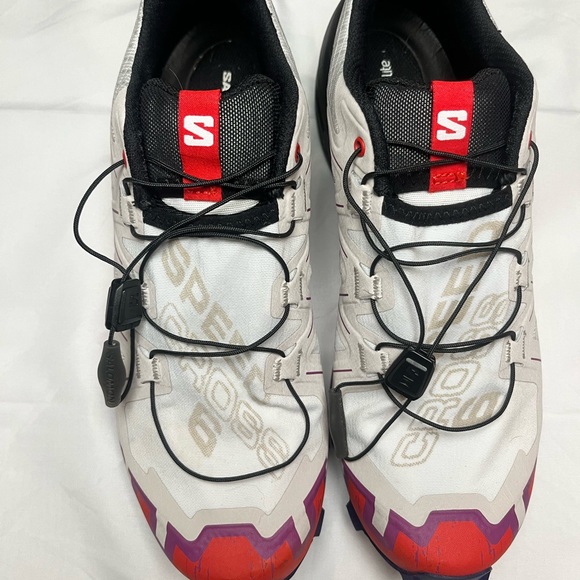 SALOMON SPEEDCROSS 6 (WHITE/SPARKLING GRAPE/FIERY RED) WOMEN'S SHOES | 7 - Picture 6 of 12
